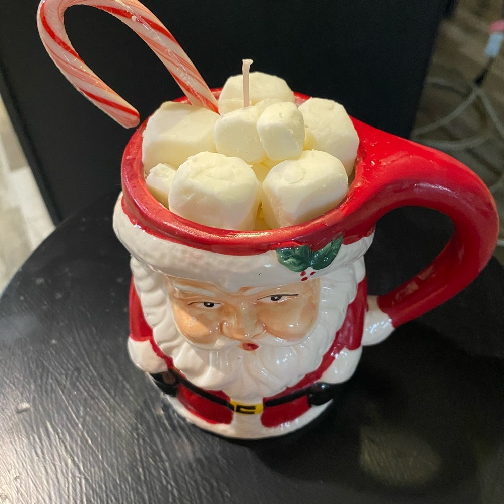 Beautiful hand crafted holiday candle